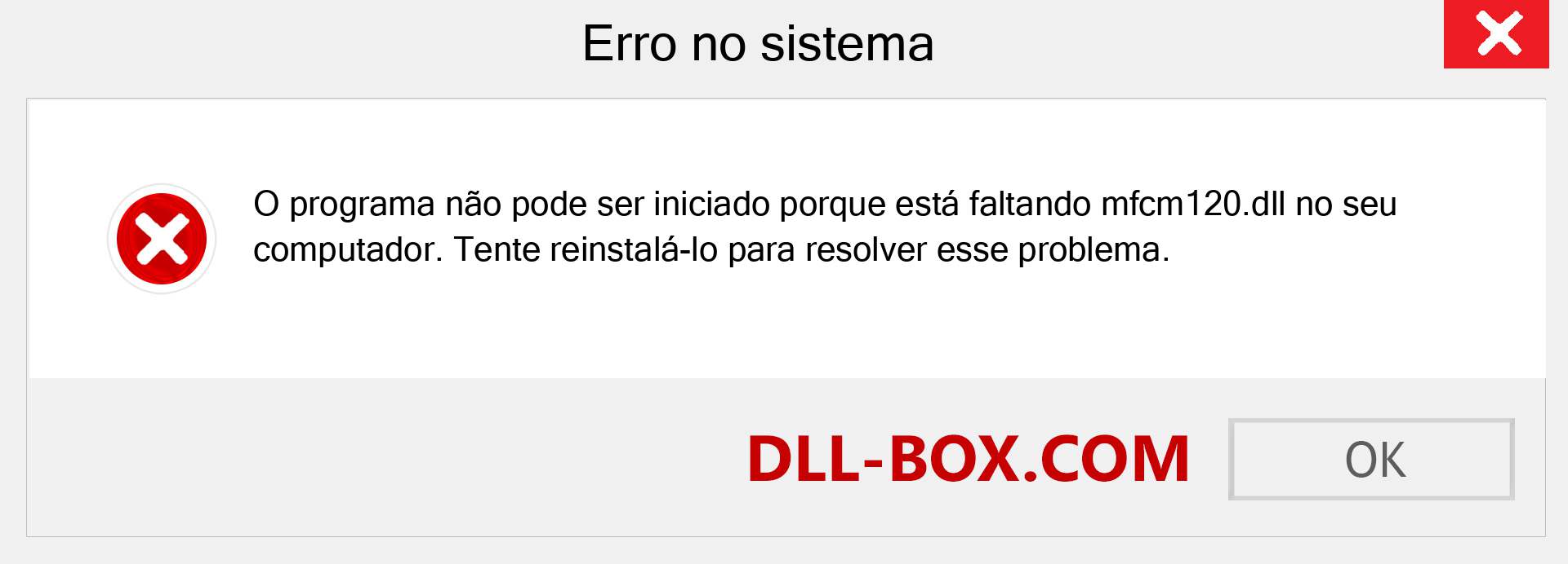 Arquivo mfcm120.dll ausente ?. Download para Windows 7, 8, 10 - Correção de erro ausente mfcm120 dll no Windows, fotos, imagens